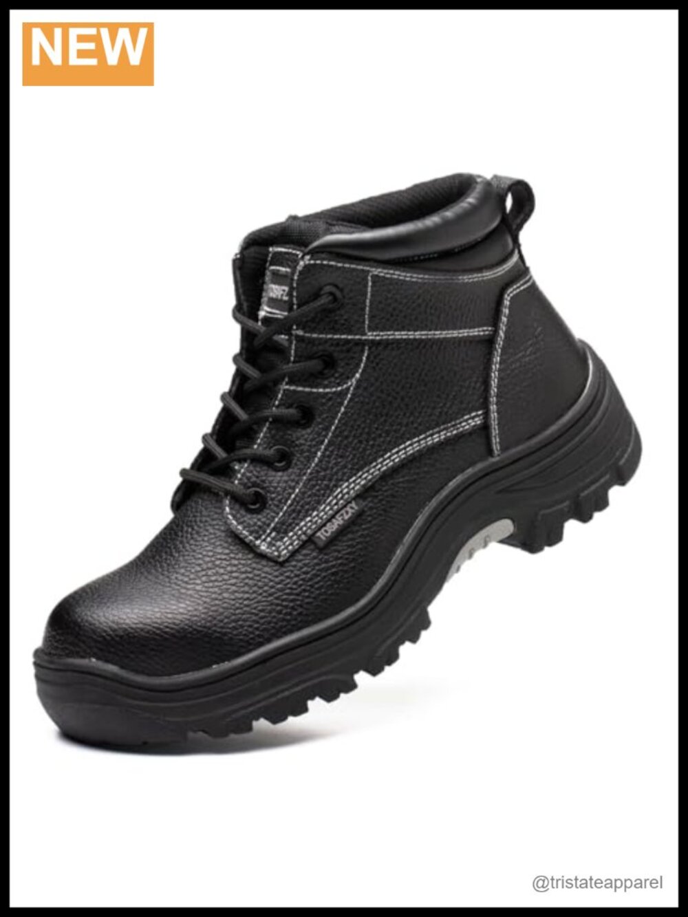 Composite Toe Waterproof Leather Work Boots Safety Men's Indestructible